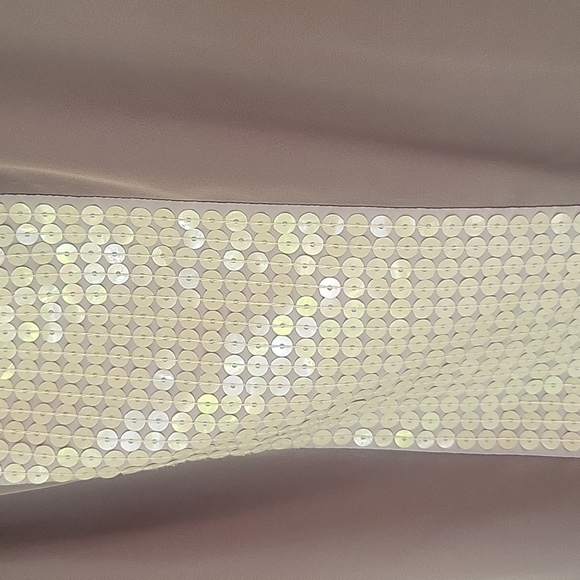 Loft Brown Sleeveless Top with Cream Sequin Trim Size XSmall - Picture 3 of 6